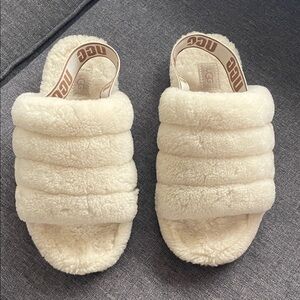 UGG Women's Fluff Yeah Cream Slippers
